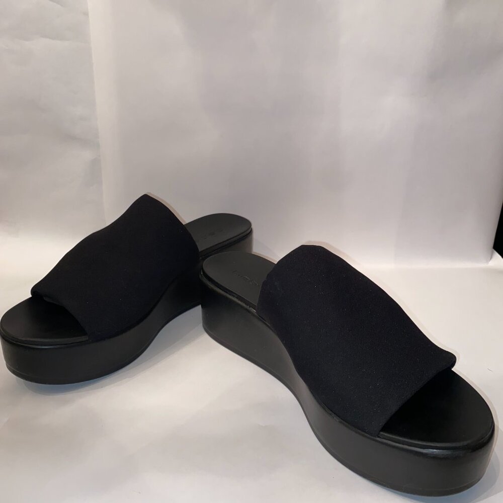 Bebe Vintage 90's Y2K Black Platform Sandals, Size 10